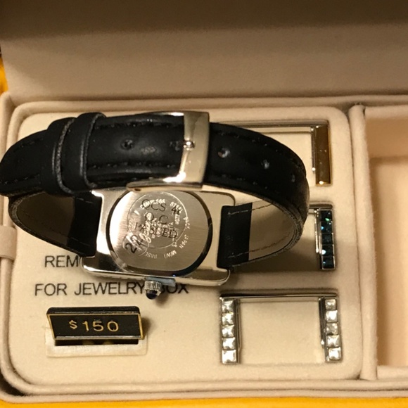 Galaxie by ELGIN.  Vintage watch with 3 decorative faceplates and jewelry box - Picture 5 of 7